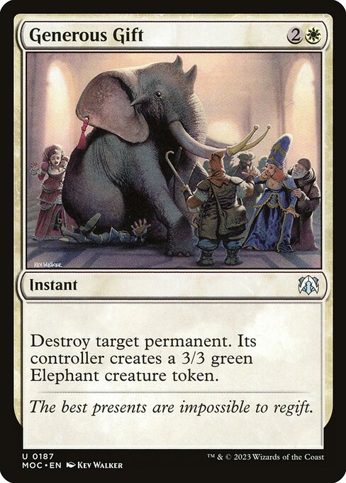 Magic the Gathering Card - Generous Gift - MTG Circle