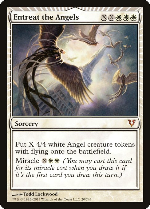 Magic the Gathering Card - Entreat the Angels - MTG Circle