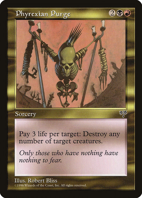Magic the Gathering Card - Phyrexian Purge - MTG Circle