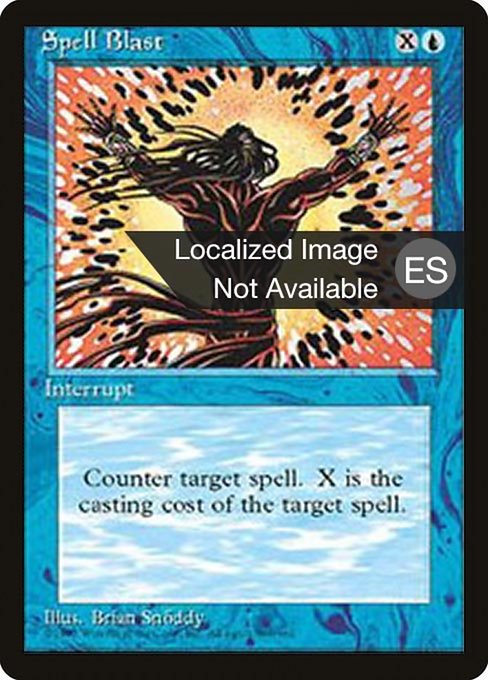 Magic the Gathering Card - Spell Blast - MTG Circle