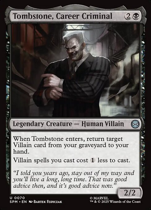 Magic the Gathering Card - Tombstone, Career Criminal - MTG Circle