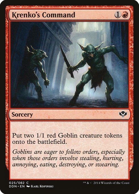 Magic the Gathering Card - Krenko's Command - MTG Circle