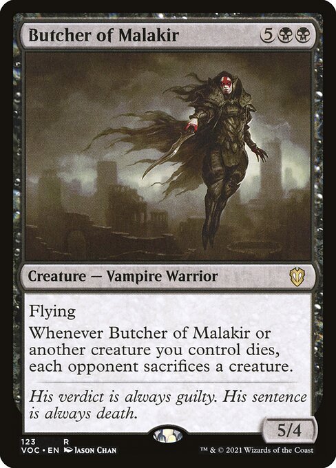 Magic the Gathering Card - Butcher of Malakir - MTG Circle