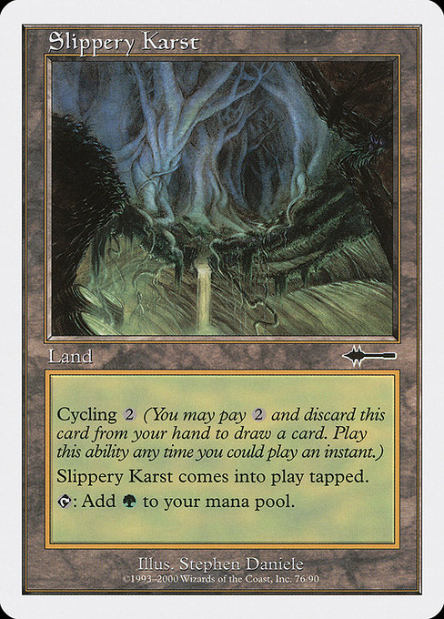 Magic the Gathering Card - Slippery Karst - MTG Circle