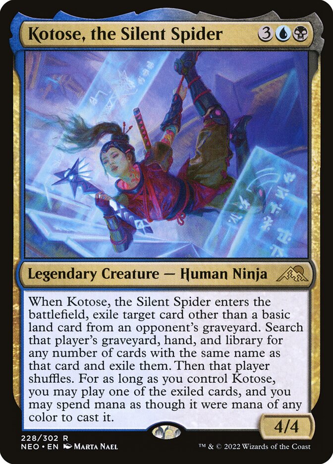 Magic the Gathering Card - Kotose, the Silent Spider - MTG Circle
