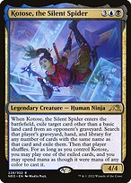 Magic the Gathering Card - Kotose, the Silent Spider - MTG Circle
