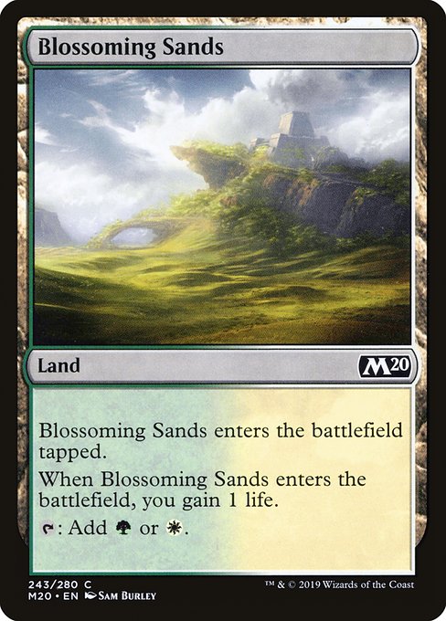 Magic the Gathering Card - Blossoming Sands - MTG Circle