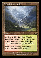 Magic the Gathering Card - Wooded Foothills - MTG Circle