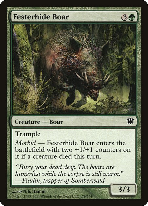 Magic the Gathering Card - Festerhide Boar - MTG Circle
