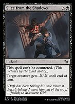 Magic the Gathering Card - Slice from the Shadows - MTG Circle