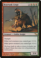 Magic the Gathering Card - Boartusk Liege - MTG Circle