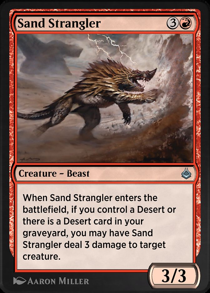 Magic the Gathering Card - Sand Strangler - MTG Circle