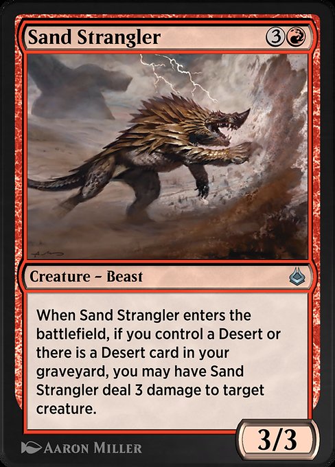 Magic the Gathering Card - Sand Strangler - MTG Circle