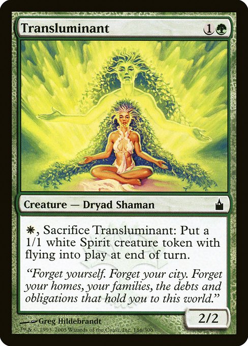 Magic the Gathering Card - Transluminant - MTG Circle
