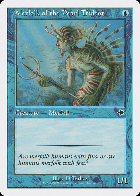 Magic the Gathering Card - Merfolk of the Pearl Trident - MTG Circle