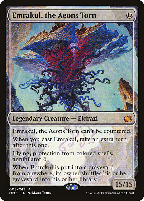 Magic the Gathering Card - Emrakul, the Aeons Torn - MTG Circle