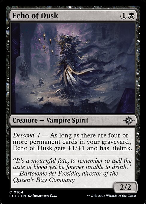 Magic the Gathering Card - Echo of Dusk - MTG Circle