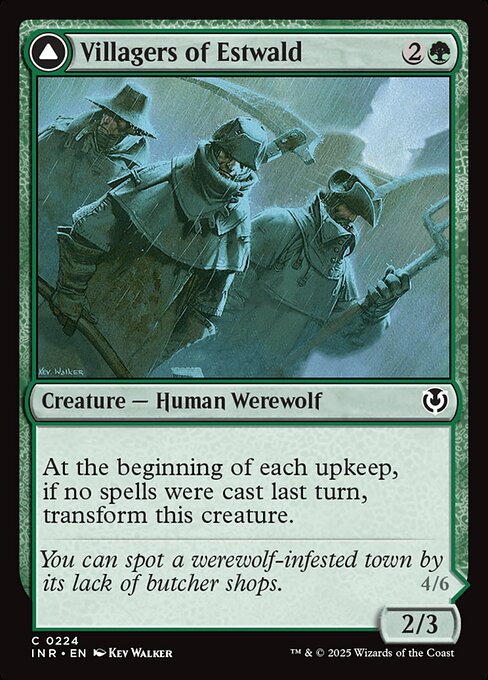 Magic the Gathering Card - Villagers of Estwald - MTG Circle