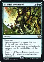 Magic the Gathering Card - Titania's Command - MTG Circle