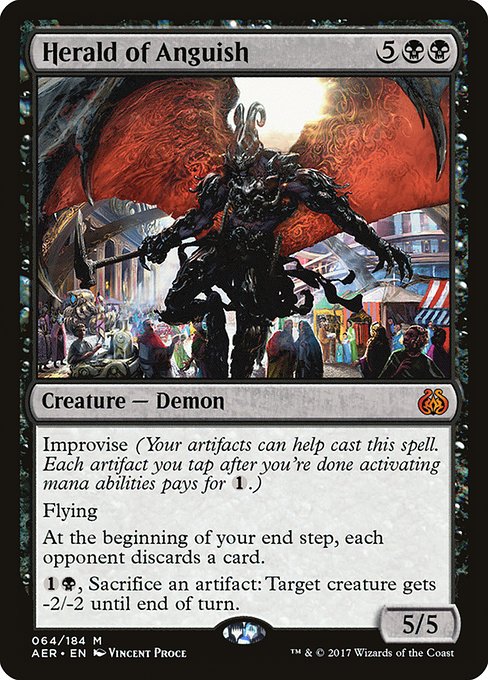 Magic the Gathering Card - Herald of Anguish - MTG Circle