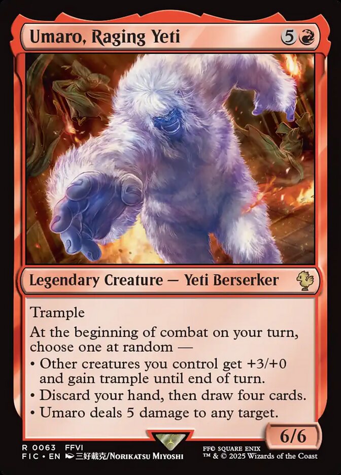 Magic the Gathering Card - Umaro, Raging Yeti - MTG Circle
