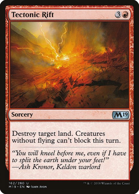 Magic the Gathering Card - Tectonic Rift - MTG Circle