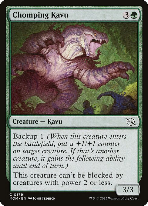 Magic the Gathering Card - Chomping Kavu - MTG Circle