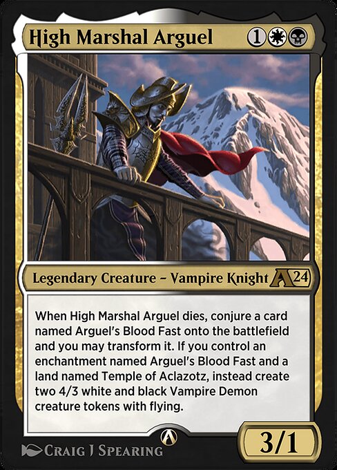 Magic the Gathering Card - High Marshal Arguel - MTG Circle