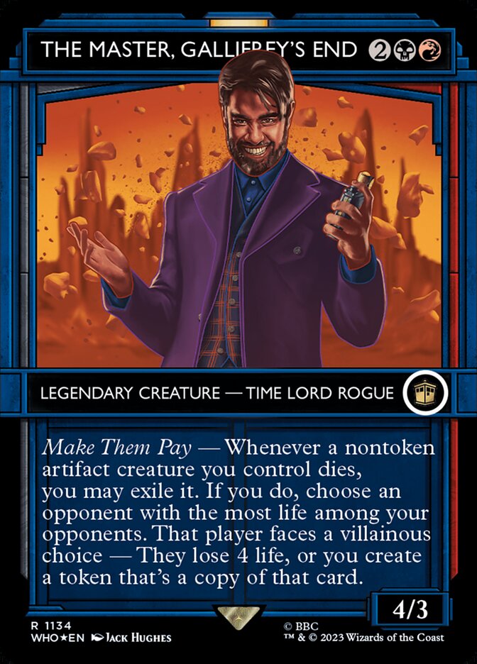 Magic the Gathering Card - The Master, Gallifrey's End - MTG Circle
