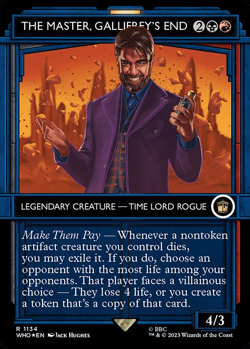 Magic the Gathering Card - The Master, Gallifrey's End - MTG Circle