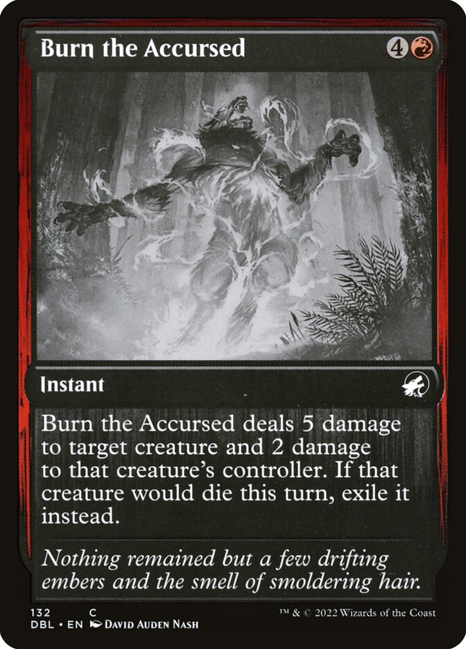 Magic the Gathering Card - Burn the Accursed - MTG Circle