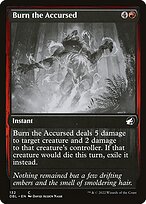 Magic the Gathering Card - Burn the Accursed - MTG Circle