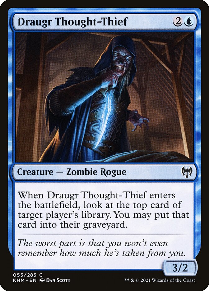 Magic the Gathering Card - Draugr Thought-Thief - MTG Circle