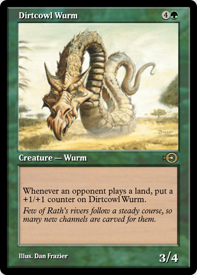 Magic the Gathering Card - Dirtcowl Wurm - MTG Circle