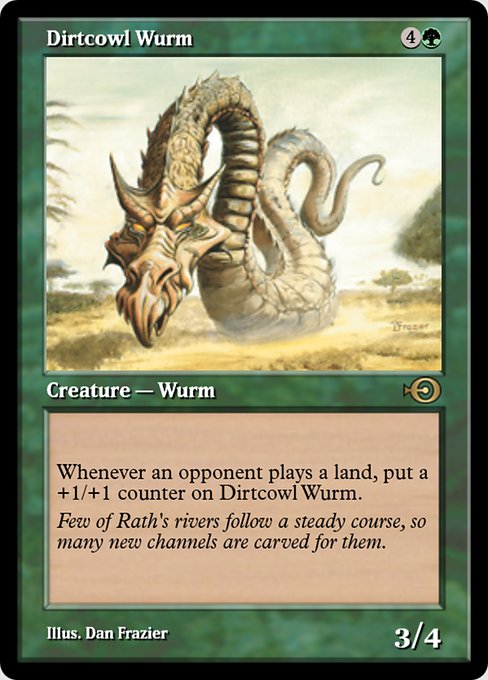 Magic the Gathering Card - Dirtcowl Wurm - MTG Circle