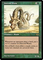 Magic the Gathering Card - Dirtcowl Wurm - MTG Circle