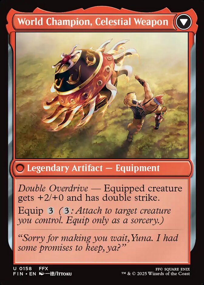 Magic the Gathering Card - World Champion, Celestial Weapon - MTG Circle