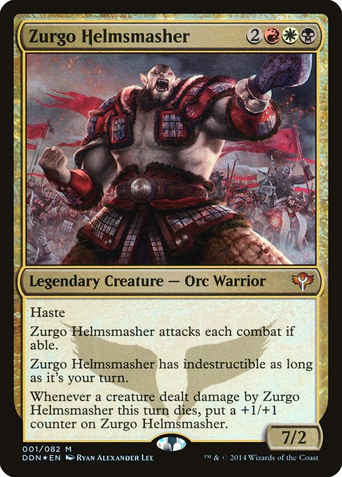 Magic the Gathering Card - Zurgo Helmsmasher - MTG Circle