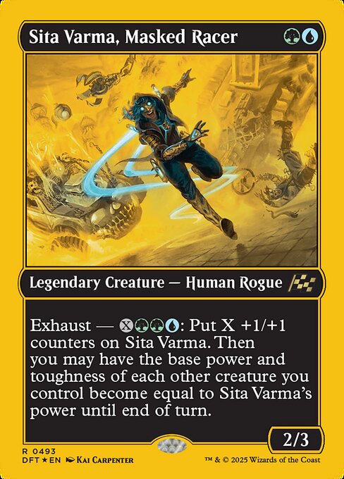 Magic the Gathering Card - Sita Varma, Masked Racer - MTG Circle