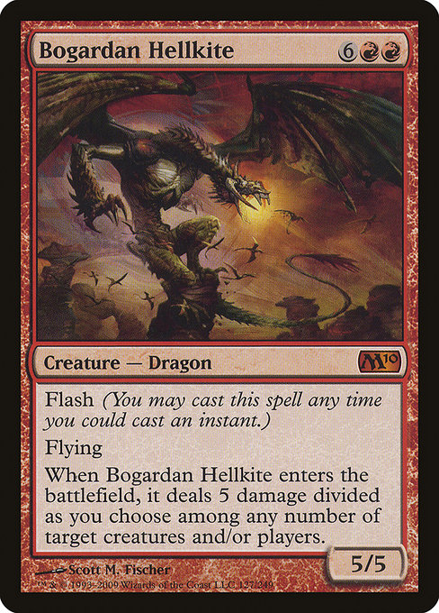Magic the Gathering Card - Bogardan Hellkite - MTG Circle