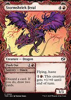 Magic the Gathering Card - Stormshriek Feral // Flush Out - MTG Circle