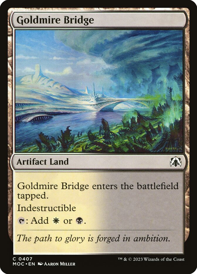 Magic the Gathering Card - Goldmire Bridge - MTG Circle