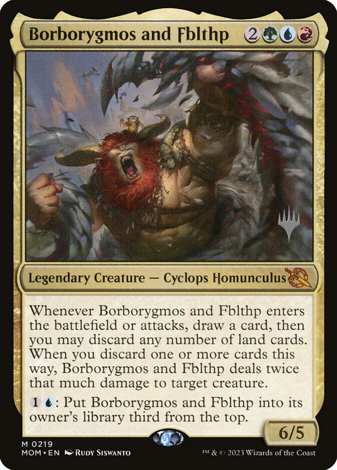 Magic the Gathering Card - Borborygmos and Fblthp - MTG Circle