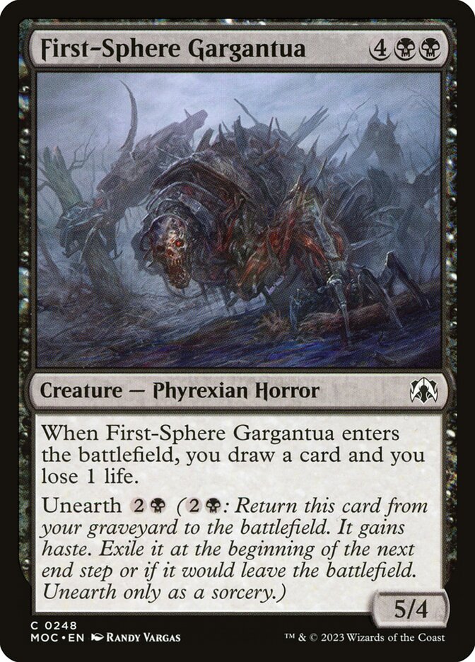 Magic the Gathering Card - First-Sphere Gargantua - MTG Circle