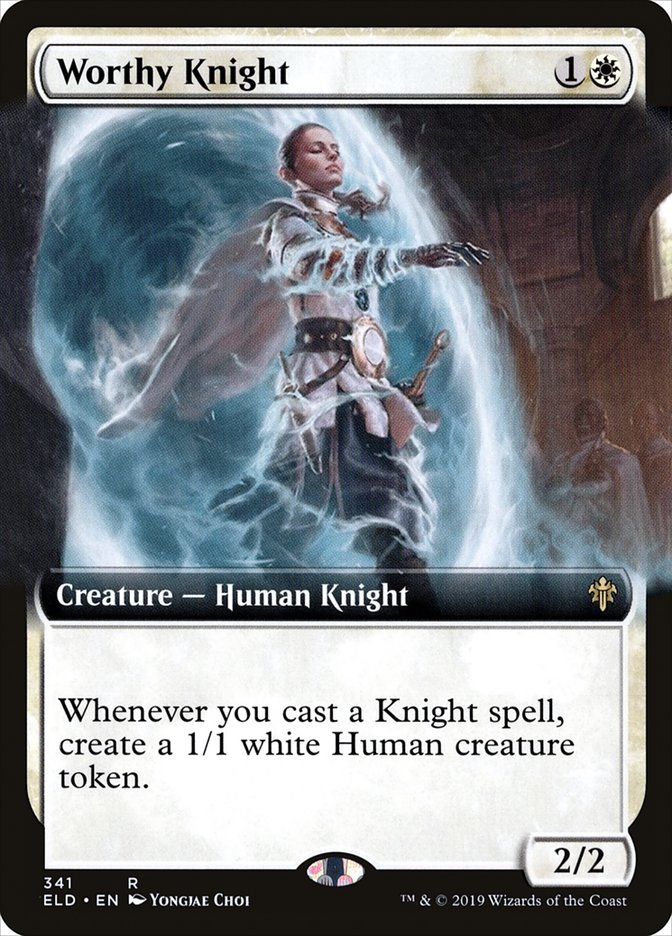 Magic the Gathering Card - Worthy Knight - MTG Circle