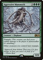 Magic the Gathering Card - Aggressive Mammoth - MTG Circle