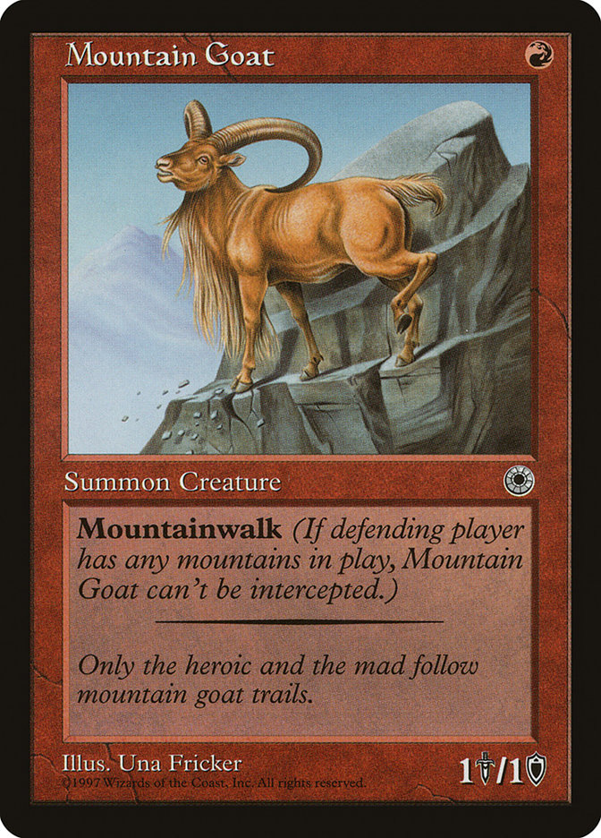 Magic the Gathering Card - Mountain Goat - MTG Circle