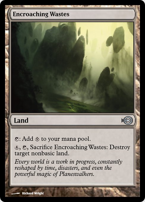 Magic the Gathering Card - Encroaching Wastes - MTG Circle