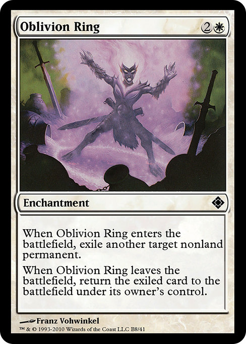 Magic the Gathering Card - Oblivion Ring - MTG Circle