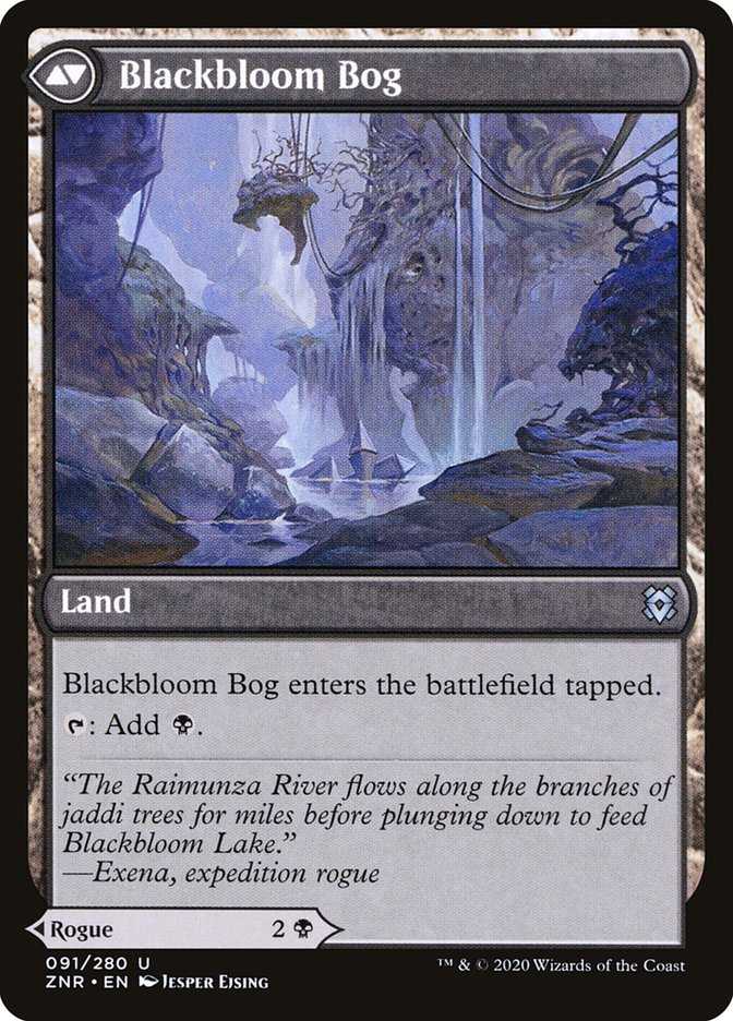 Magic the Gathering Card - Blackbloom Bog - MTG Circle